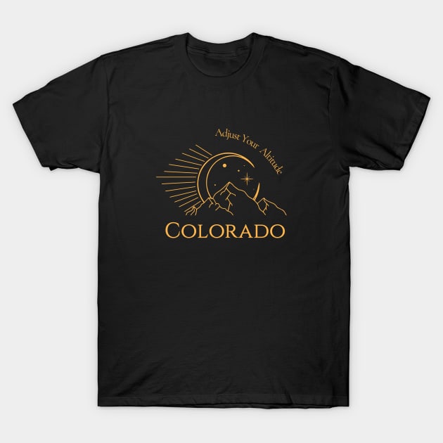 Colorado skiing - Colorado Hiking T-Shirt by UbunTo